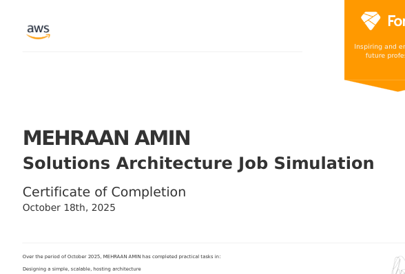 AWS SOLUTION ARCHITECTURE